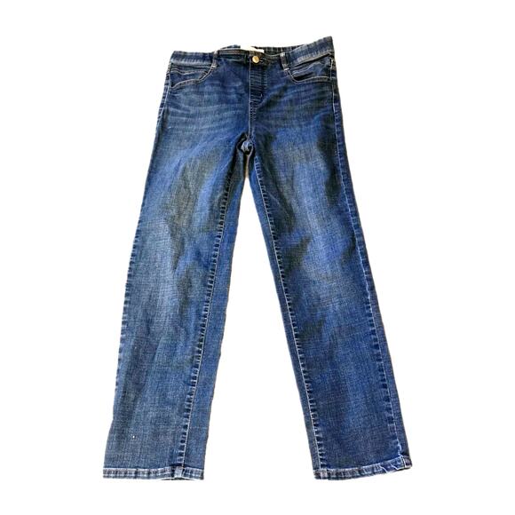 Sag Harbor NY Jeggings Stretch Mom Jeans High Waist No Zip Pull On Tapered Leg - Picture 1 of 6